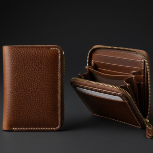 Zipper Leather Wallets