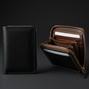Zipper Leather Wallets